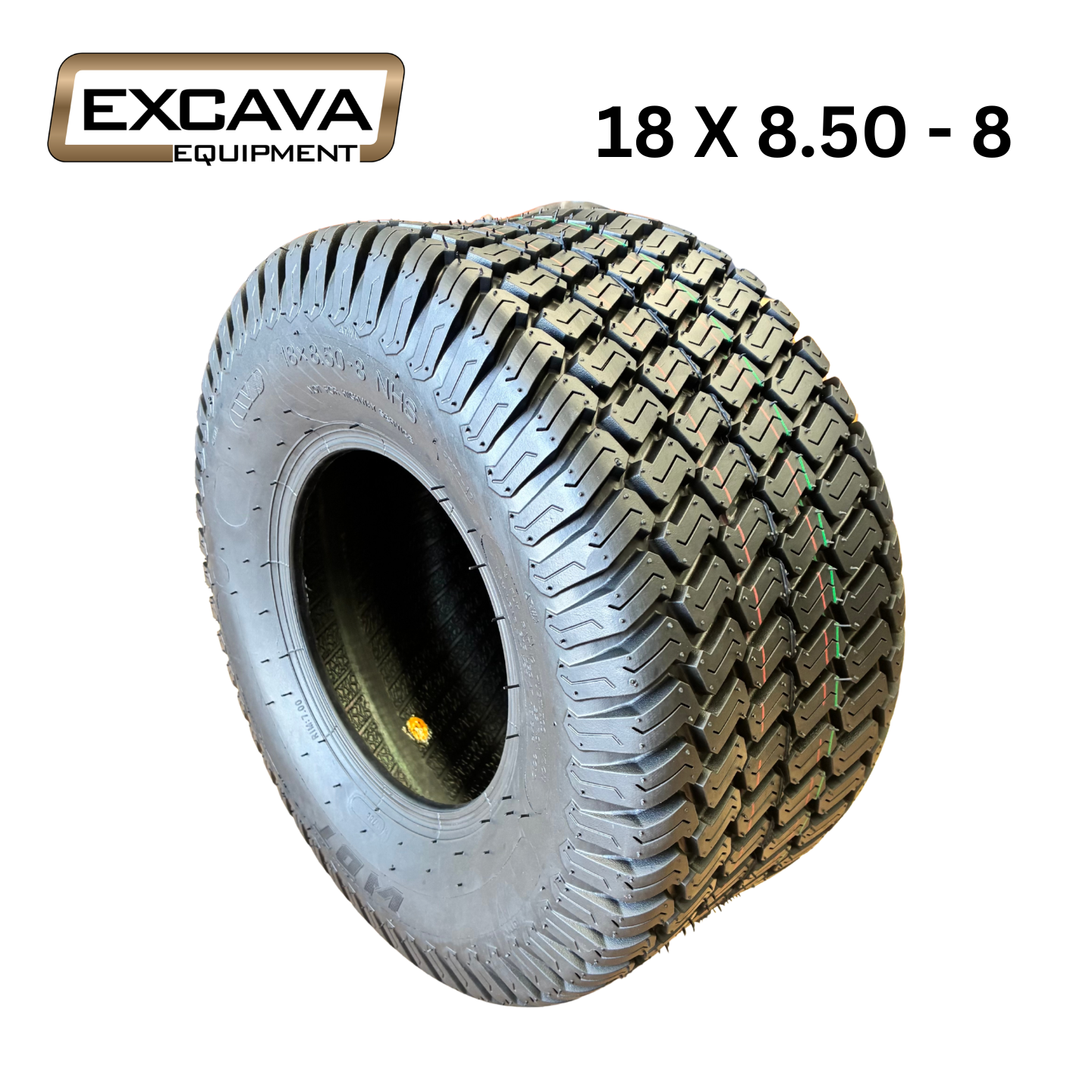 18 X 8.50 - 8 lawn tread tyres to fit ride on mowers and mini loaders